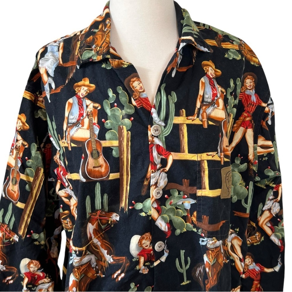 Vintage Cowgirls Night Shirt by Cowboy Pajamas - Picture 2 of 10